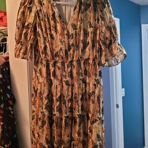 ba&sh Multicolor Long Sleeve Dress